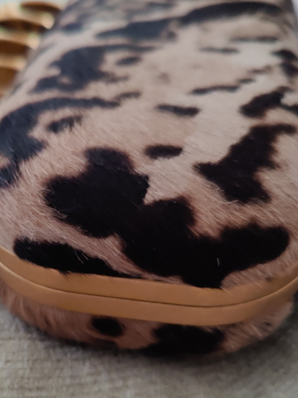 (Vintage 2013) Alexander McQueen Knuckle Box Clutch Pony Hair - Picture 10 of 14